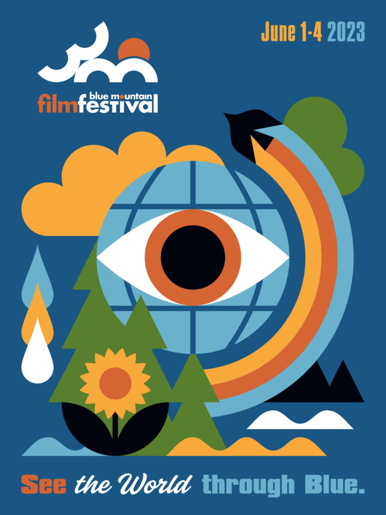 abstract design of a film festival poster